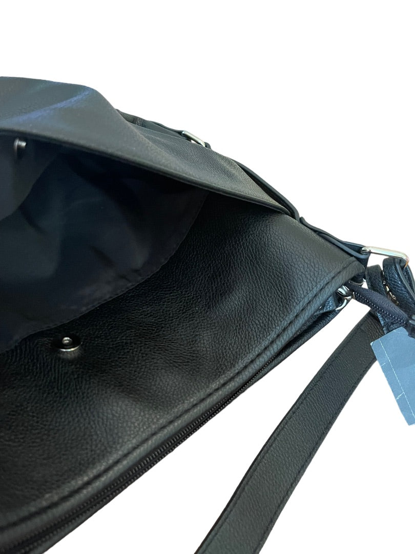 Covington Twist It Up Convert Black Handbag Purse Interior Pockets New