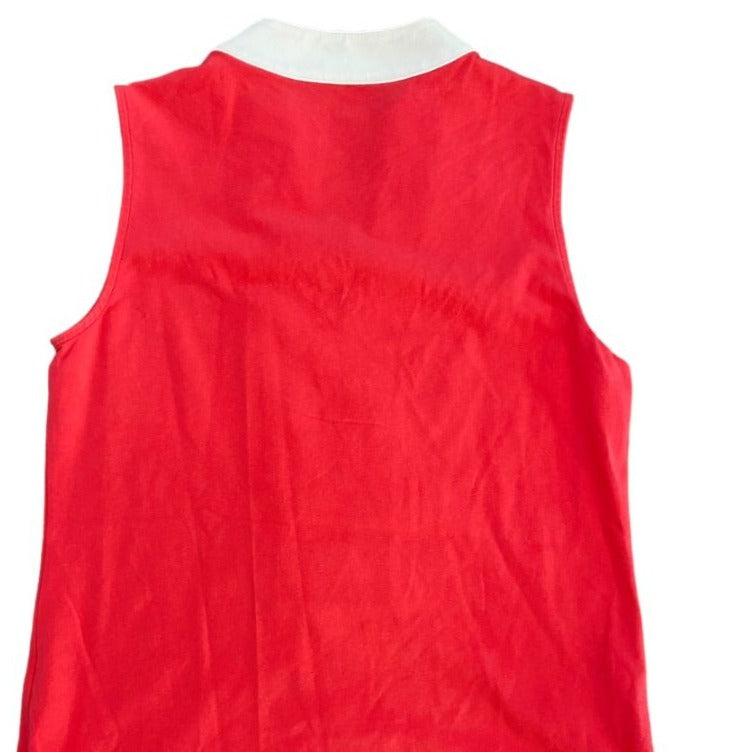 Small Spartina Sleeveless Embroidered V-Neck Top Blouse
