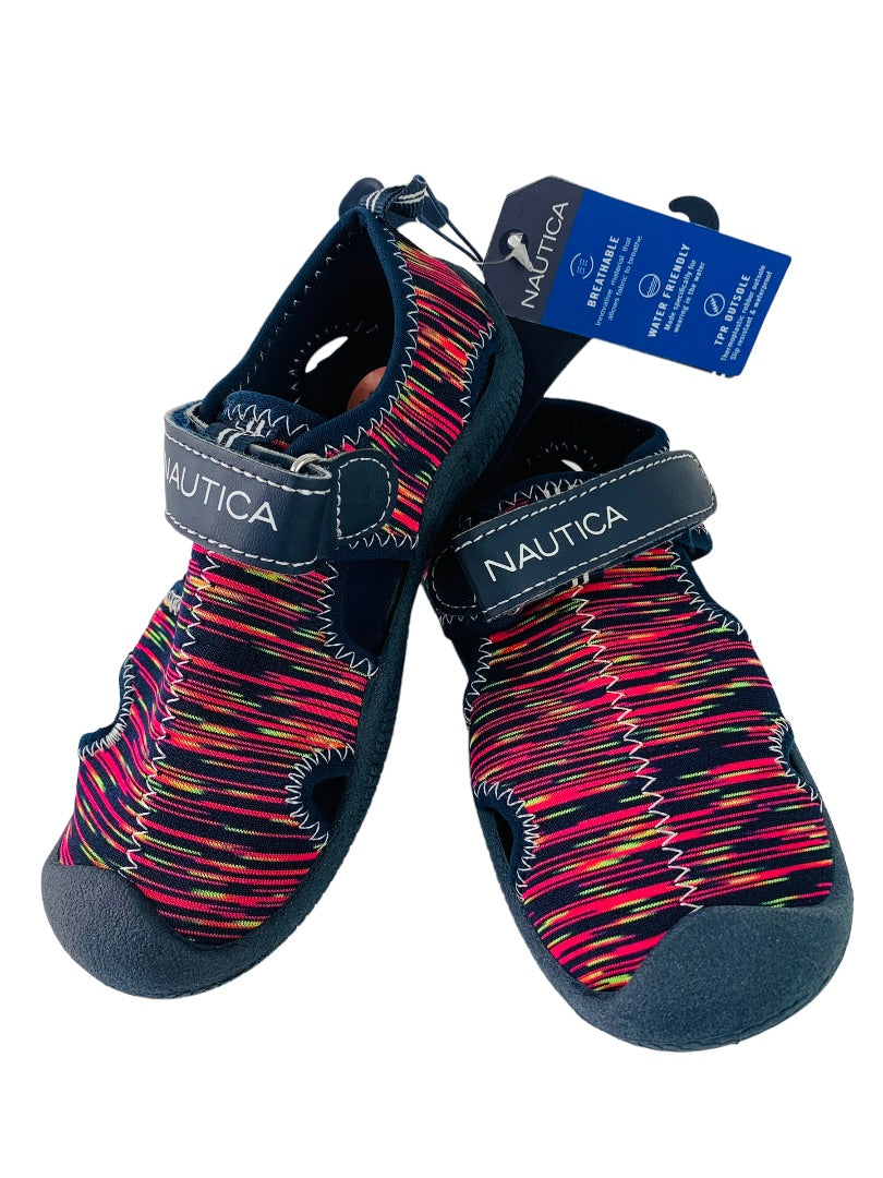 10 Nautica Toddler New Bump Toe Water Shoes Sandals Kettle Gulf Bright Pink