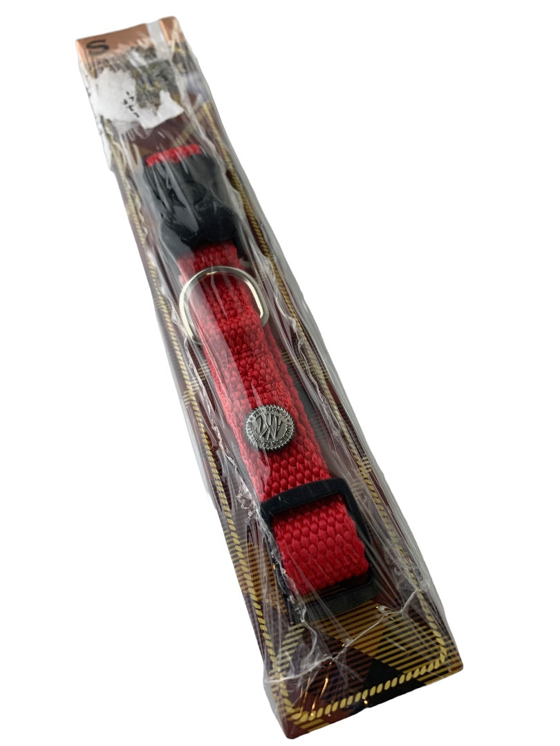 Small American Kennel Club Adjustable Dog Collar Small Red Style AKC15Red New