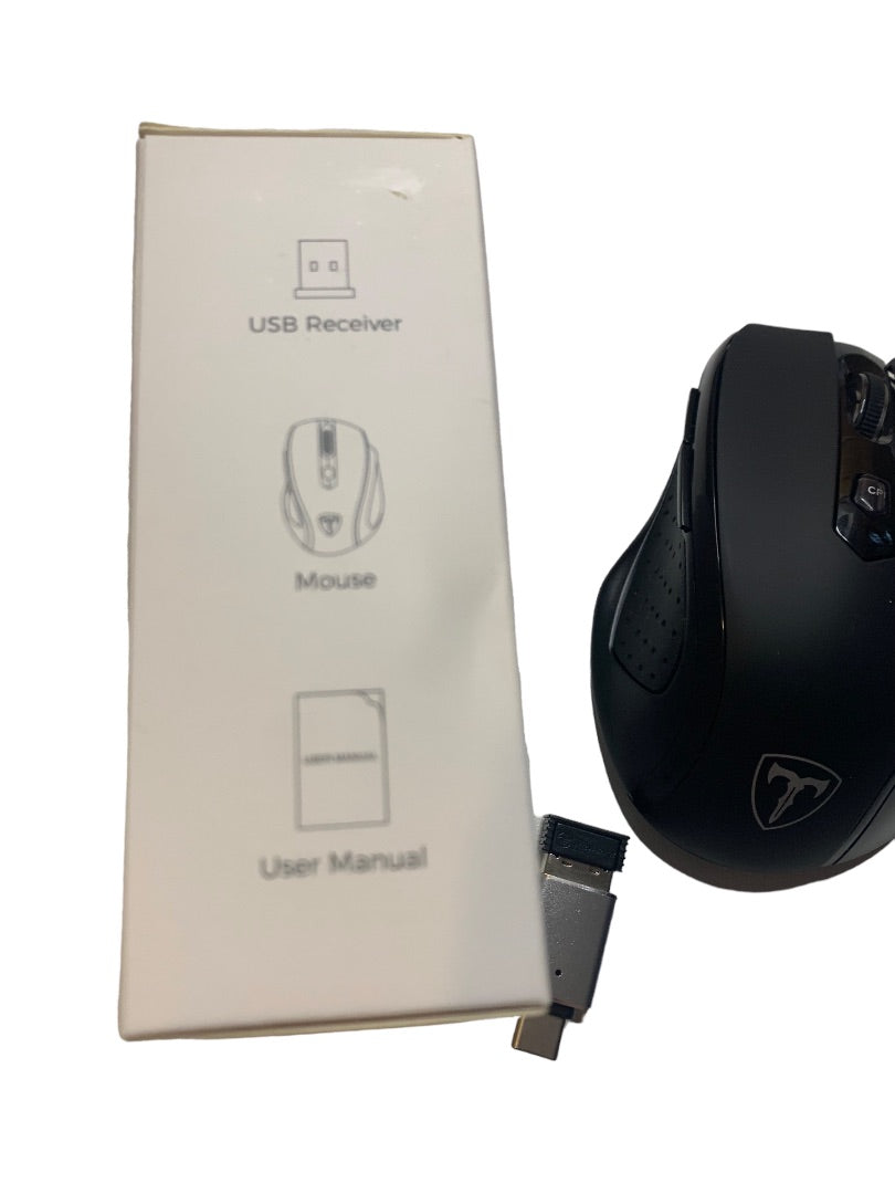 Wireless Mouse Model D-09 (CA57BN) Scroll Wheel Black with USB Receiver New