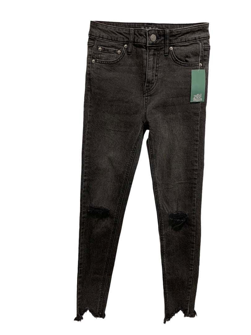 Size 00 Wild Fable Women's Black New Skinny High Rise Jeans