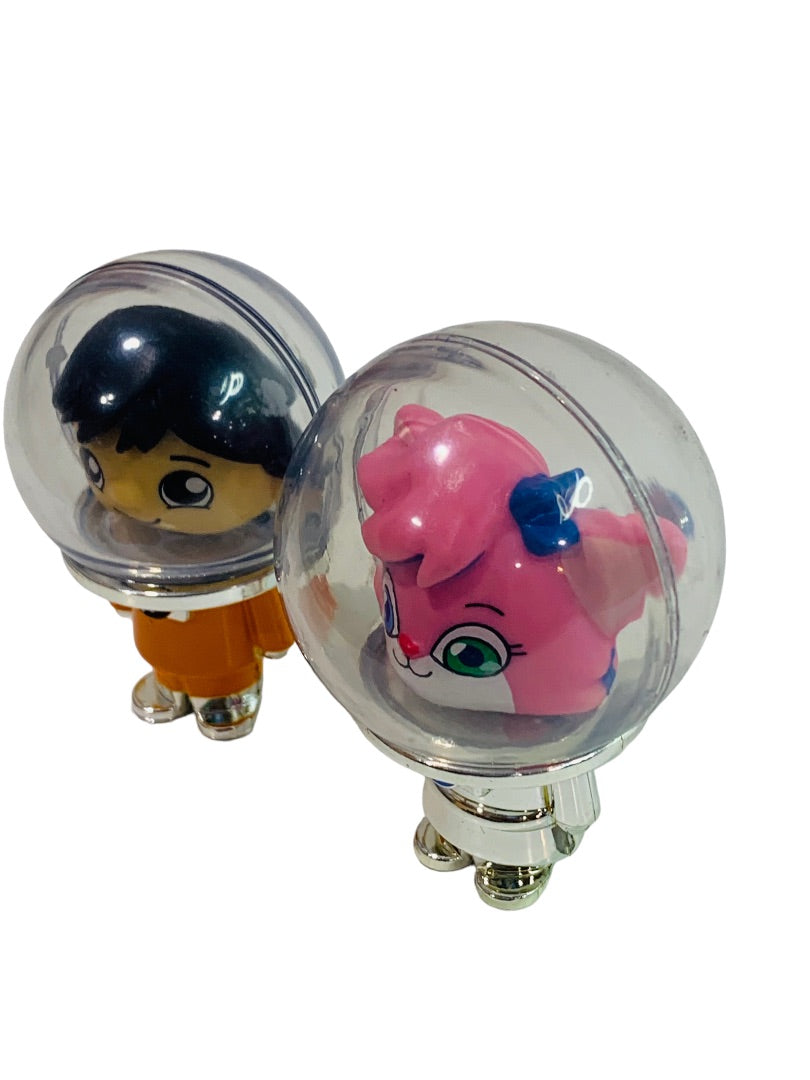Ryans World Action Figures Alpha Alexa and Orange Astronuat 2.25"