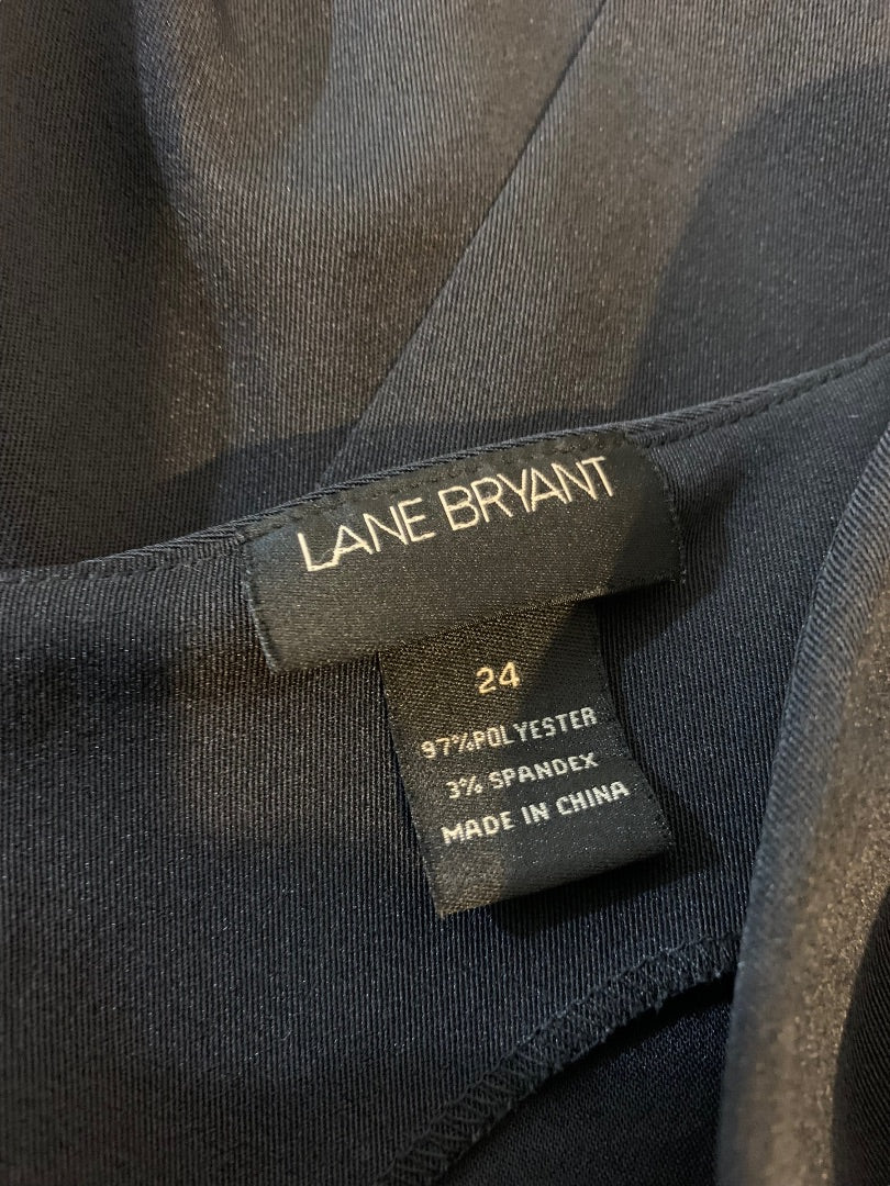 24 Lane Bryant Plus Size Little Black Dress V-Neck Sleeveless Sheath