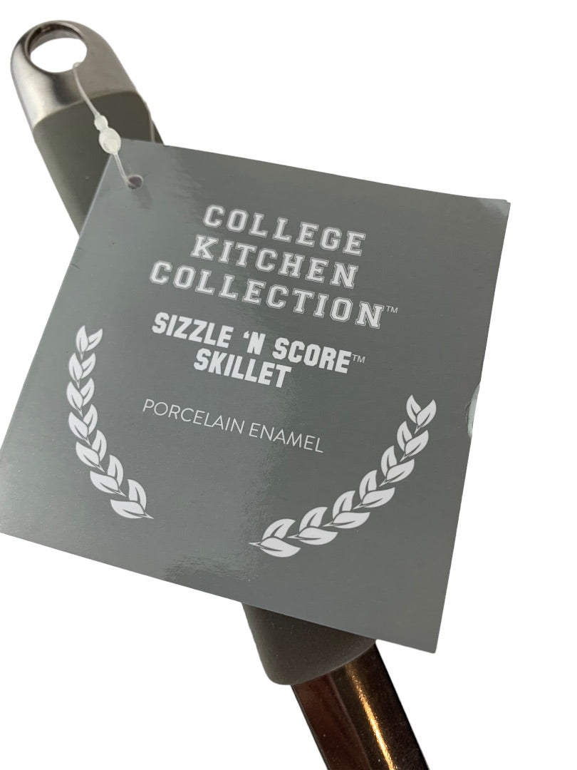Texas A&M College Kitchen Sizzle n' Score Porcelain Enamel 12.25" Skillet New