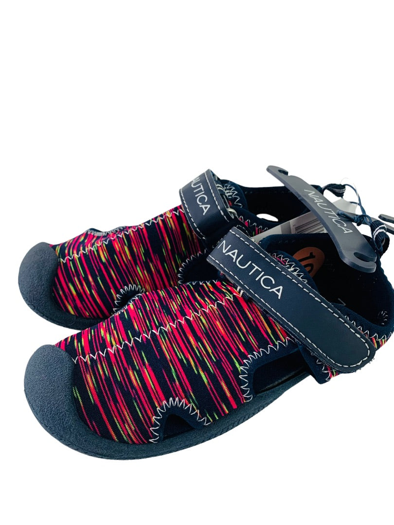 10 Nautica Toddler New Bump Toe Water Shoes Sandals Kettle Gulf Bright Pink