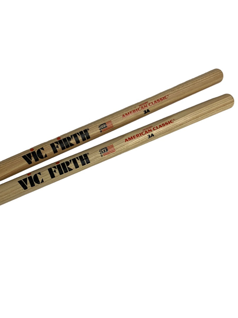 Remo Practice Drum Pad WC Firth Drumsticks 3A Hickory