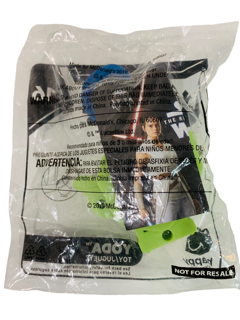 2019 McDonalds Star Wars Toys Yoda Luke Skywalker Sealed Clips