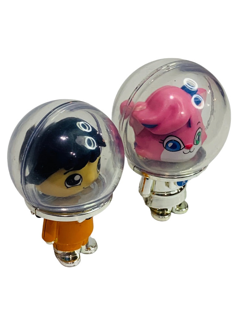 Ryans World Action Figures Alpha Alexa and Orange Astronuat 2.25"