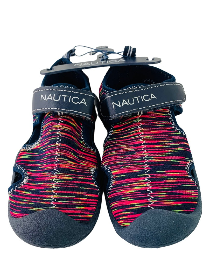10 Nautica Toddler New Bump Toe Water Shoes Sandals Kettle Gulf Bright Pink