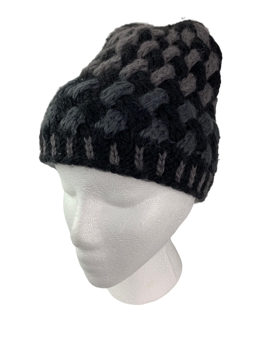 The North Face Adult Unisex Wool Blend Winter Beanie Hat Gray Black