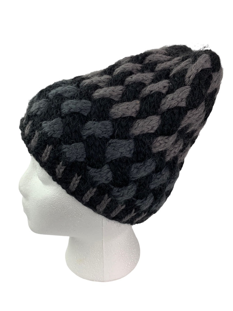 The North Face Adult Unisex Wool Blend Winter Beanie Hat Gray Black
