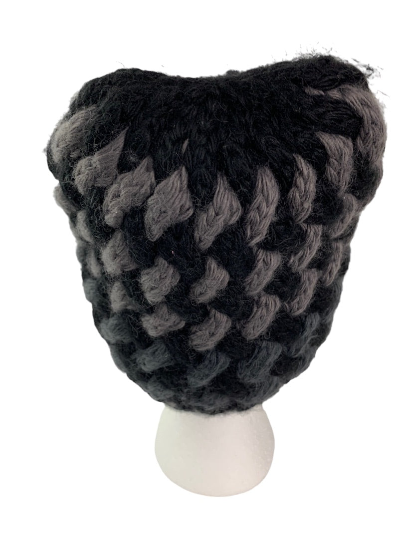 The North Face Adult Unisex Wool Blend Winter Beanie Hat Gray Black