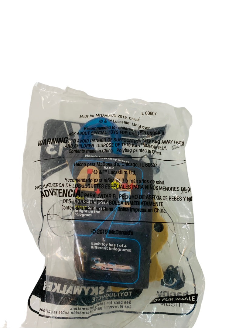 2019 McDonalds Star Wars Toys Yoda Luke Skywalker Sealed Clips