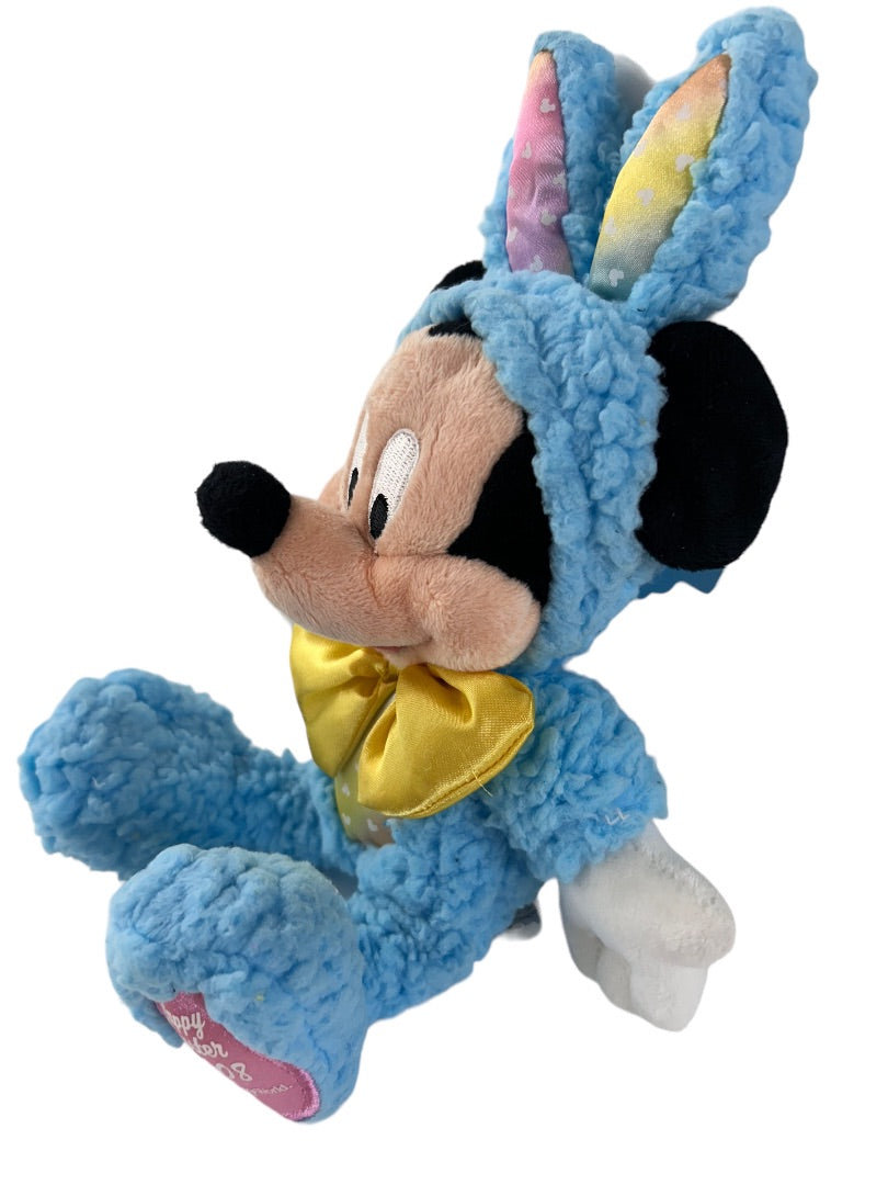 2008 Easter Mickey Mouse Plush Stuffed Animal Mickey Bunny Disney 11"h