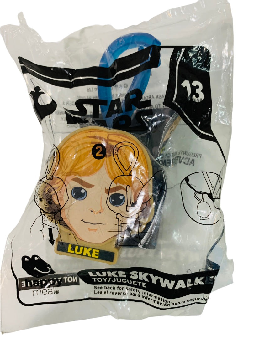 2019 McDonalds Star Wars Toys Yoda Luke Skywalker Sealed Clips