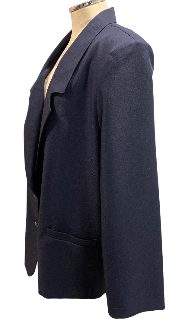Size 24W Alfred Dunner Women's Navy Blue Blazer Plus Size