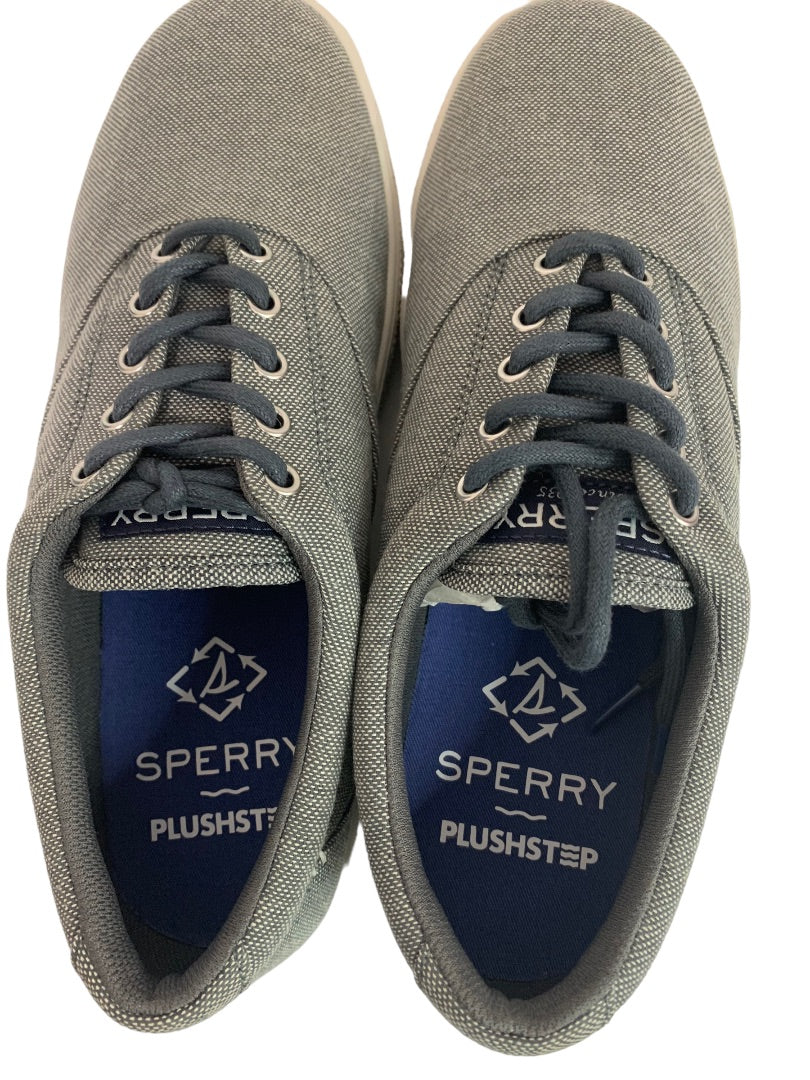 Size 8.5 Sperry PlushStep New Men's Halyard Baja Gray Casual Lace Up Shoes STS25088