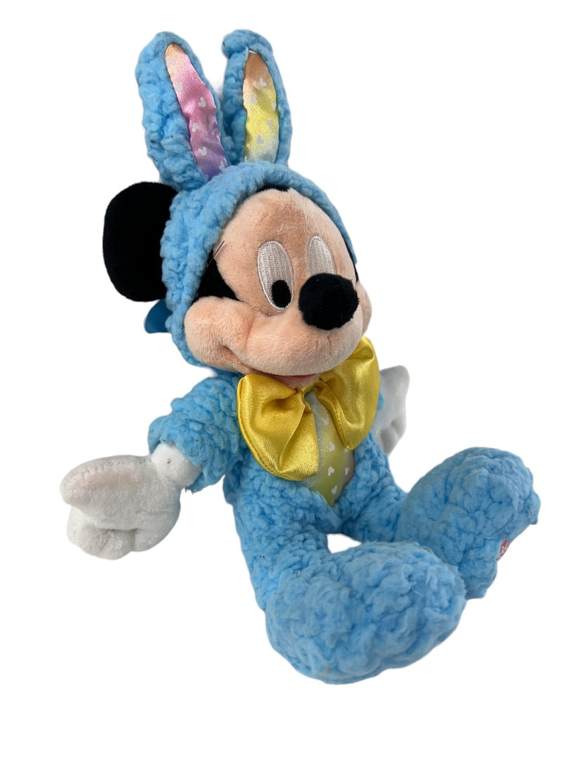 2008 Easter Mickey Mouse Plush Stuffed Animal Mickey Bunny Disney 11"h