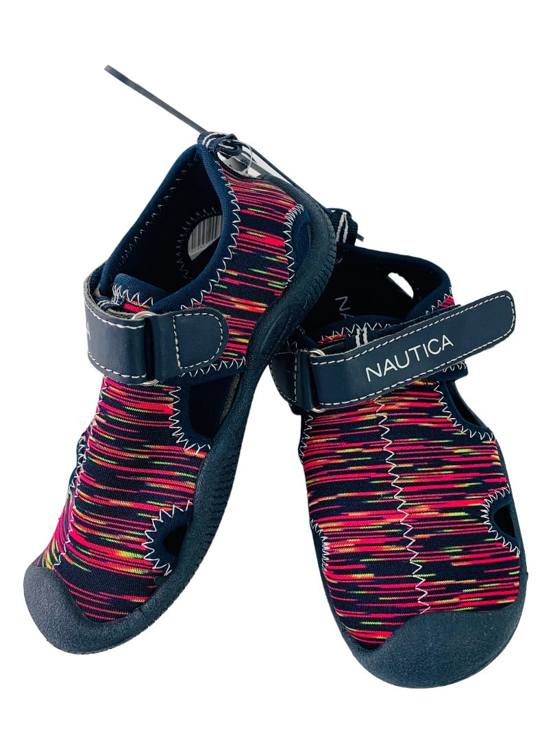 9 Nautica Toddler New Bump Toe Water Shoes Sandals Kettle Gulf Bright Pink