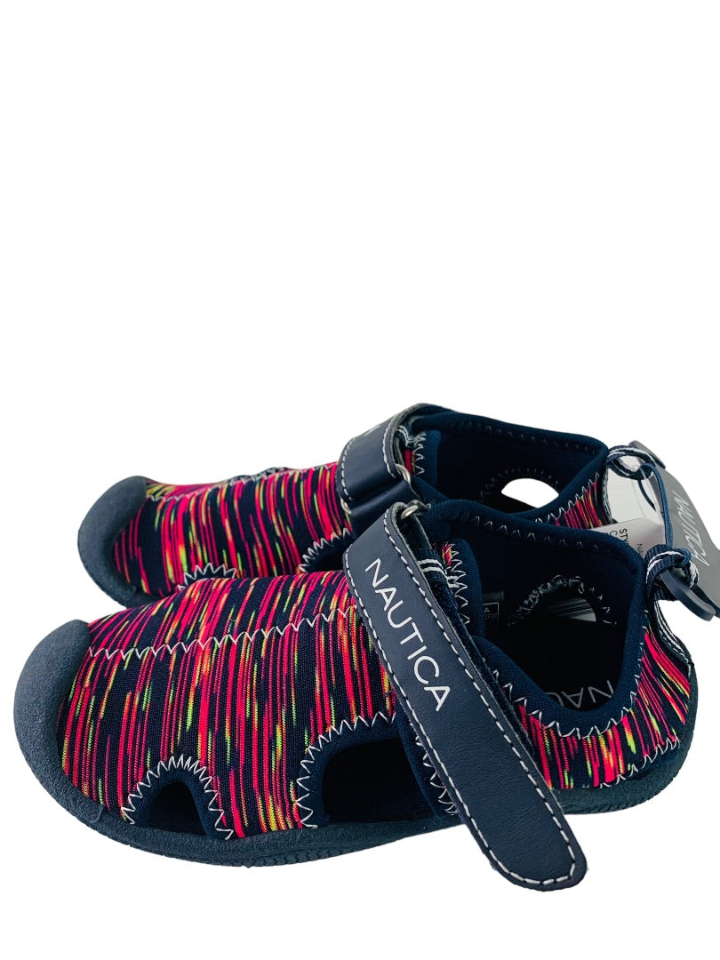 9 Nautica Toddler New Bump Toe Water Shoes Sandals Kettle Gulf Bright Pink
