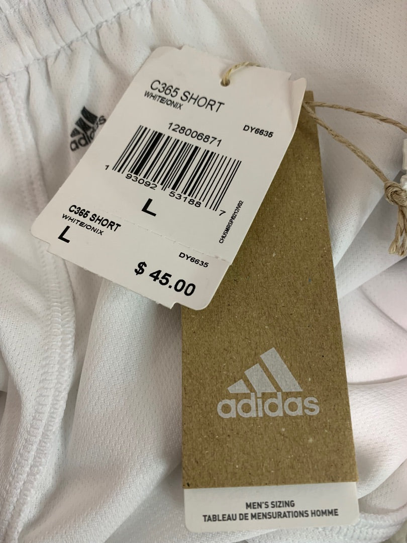 Large Adidas Men's White Pull On C365 Shorts DY6635 New