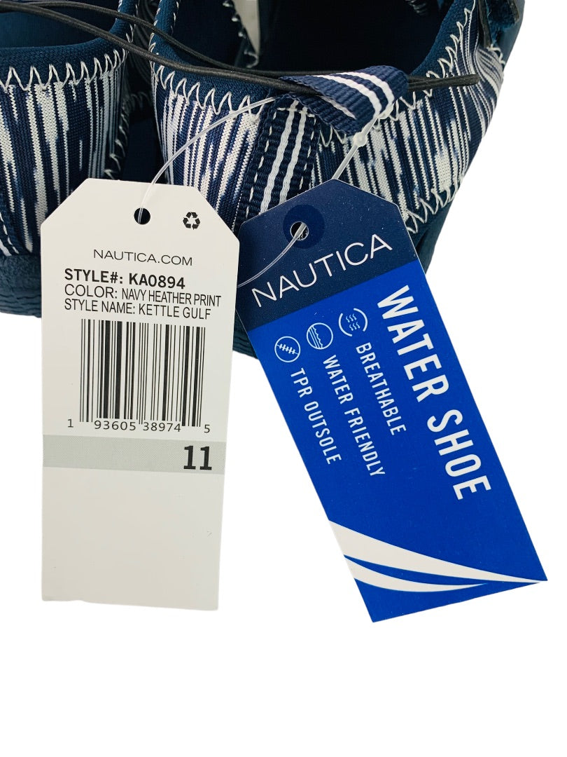 11 Nautica Kids New Bump Toe Water Shoes Sandals Kettle Gulf Navy Blue