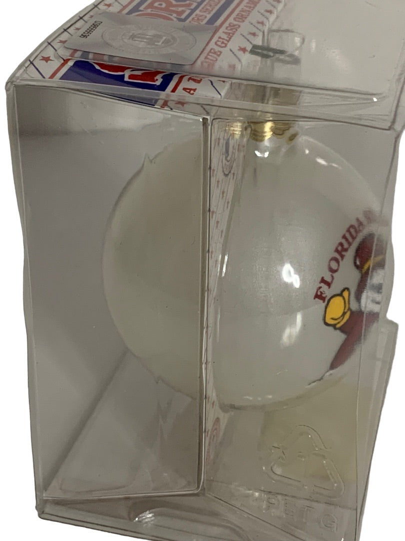 2005 Florida State Holiday Glass Ball Ornament Topperscot