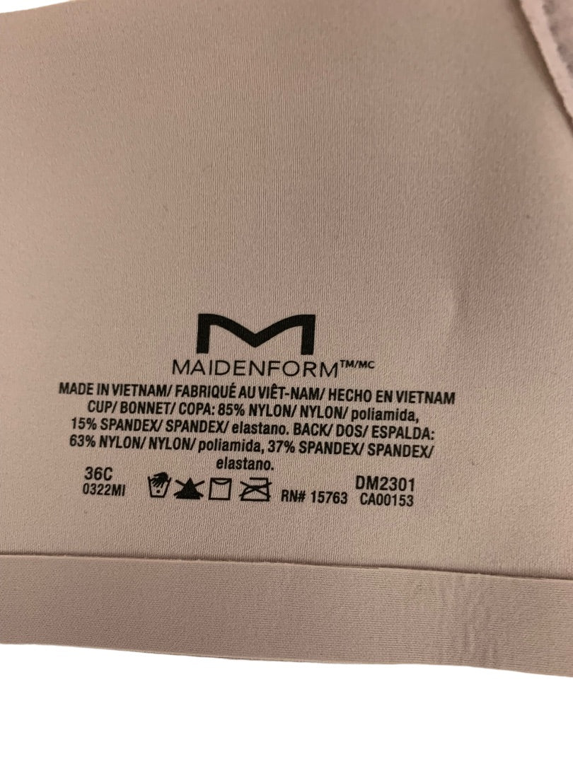 36C Maidenform DM2301 Wireless Smarzone Cups Convertible Straps Bra New