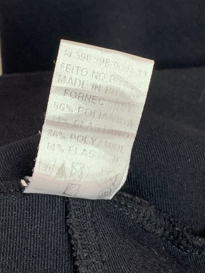 Small Medium Brasilsol Capri Activewear Womens Leggings Black Stripe