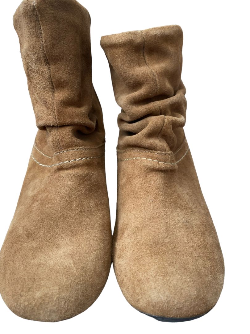 9.5 (40) Pikolinos Turin Brown Suede Ankle Booties Boots