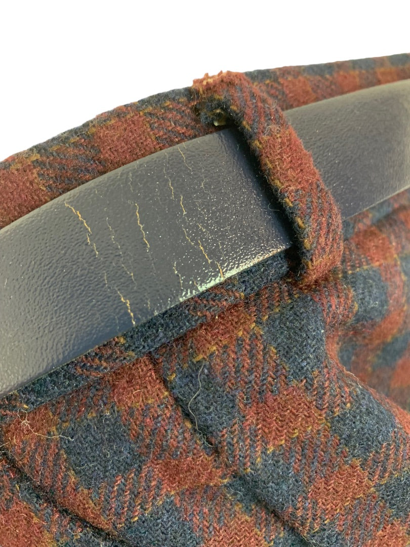 Size 12 Zac Ltd for Her Plaid Wool Dress Pants Lined 1980s Vintage