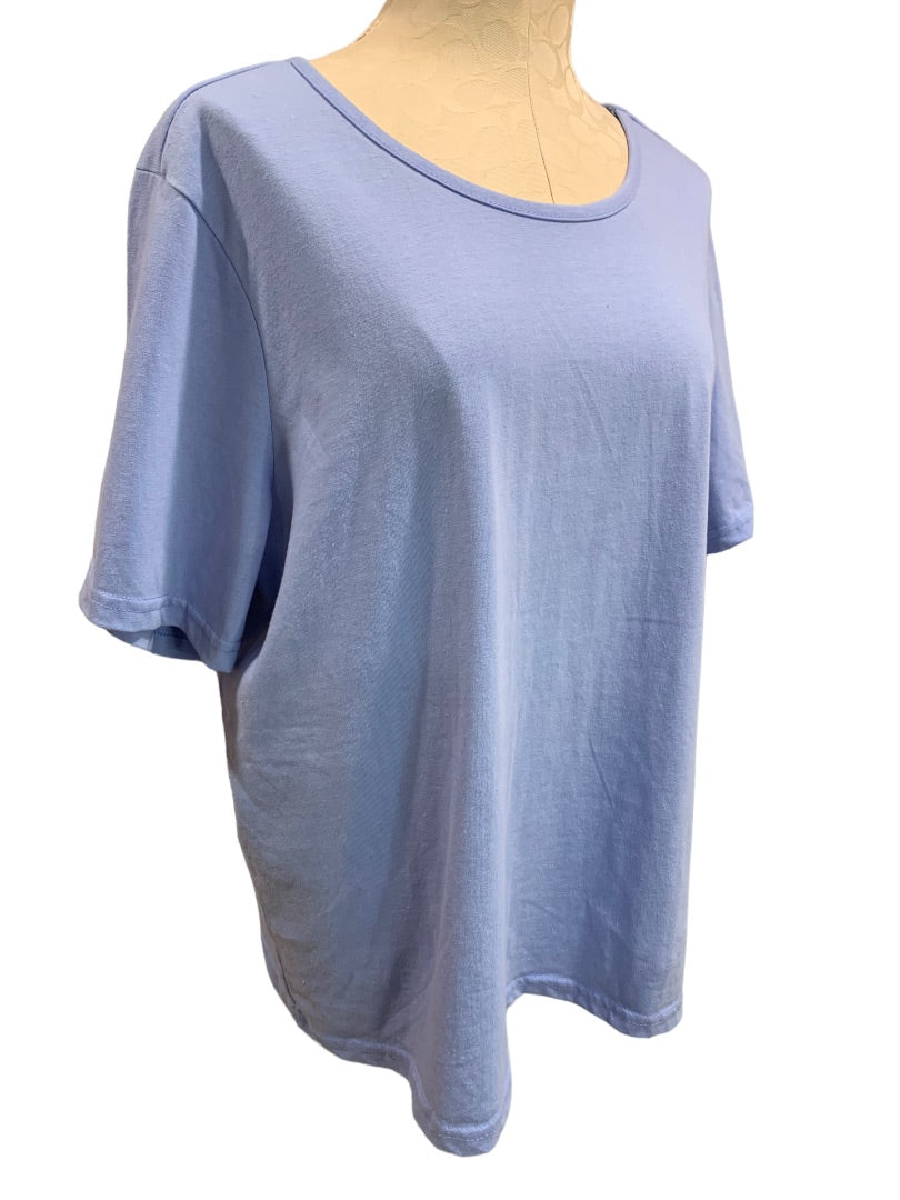 1X CW Classics Lavender Women's Scoop Neck Short Sleeve Tshirt 1990s Vintage