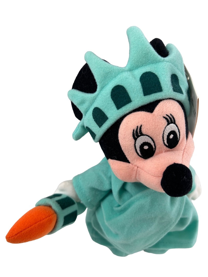 The Disney Store Minnie Liberty Bean Bag Plush 8" Stuffed Animal