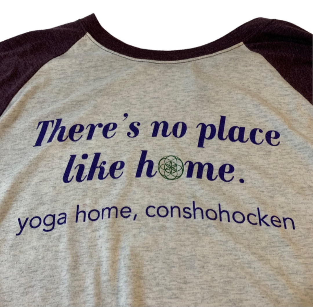 XXL Next Level Women's Jersey "Yoga Home Conshohocken" Gray Purple