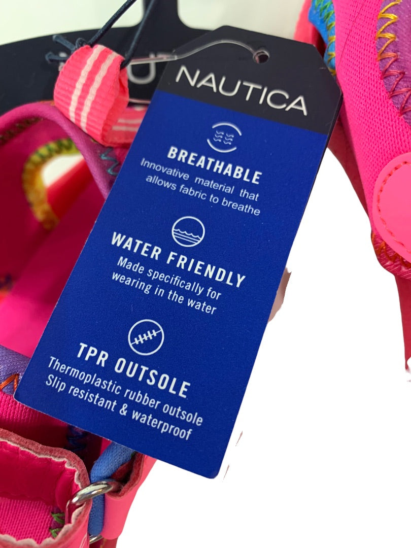 8 Nautica Little Kids Pink Water Shoes Sport Sandals Kettle Gulf