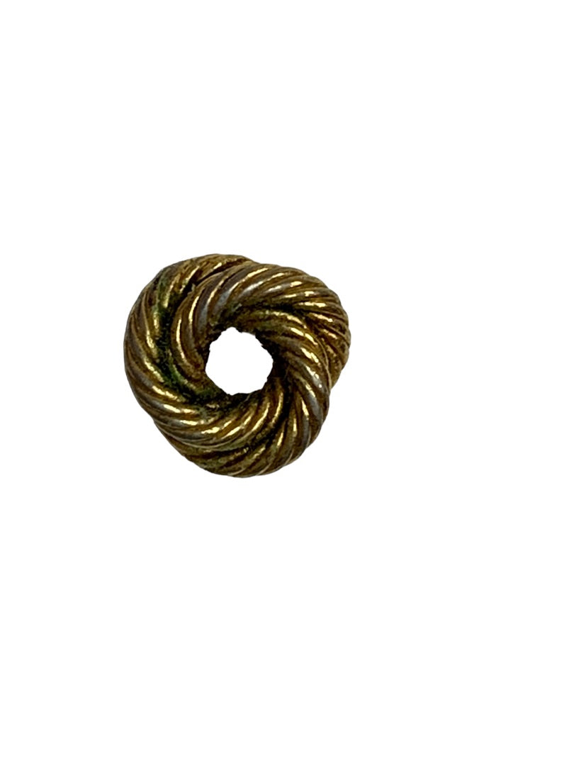 Vintage Swirl Knot Goldtone Earrings Post Pierced .2 Inch Diameter