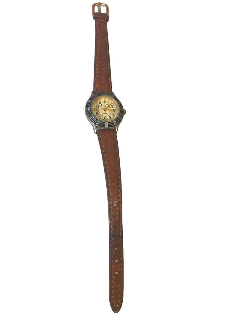 LA Express Women's Leather Band Watch Vintage Works
