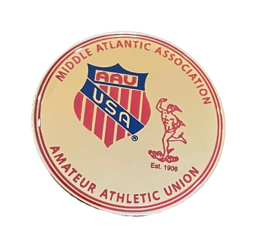 Middle Atlantic Amateur Athletic Association AAU USA Goldtone 1.75" Lapel Pin