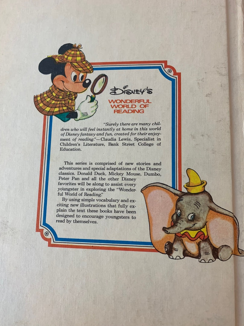 Walt Disney Productions 1975 Mickey and the Magic Cloak Wonderful World of Reading Book