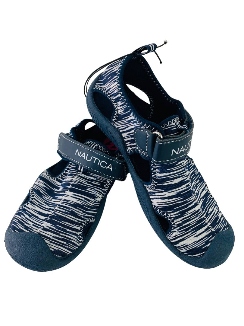 11 Nautica Kids New Bump Toe Water Shoes Sandals Kettle Gulf Navy Blue