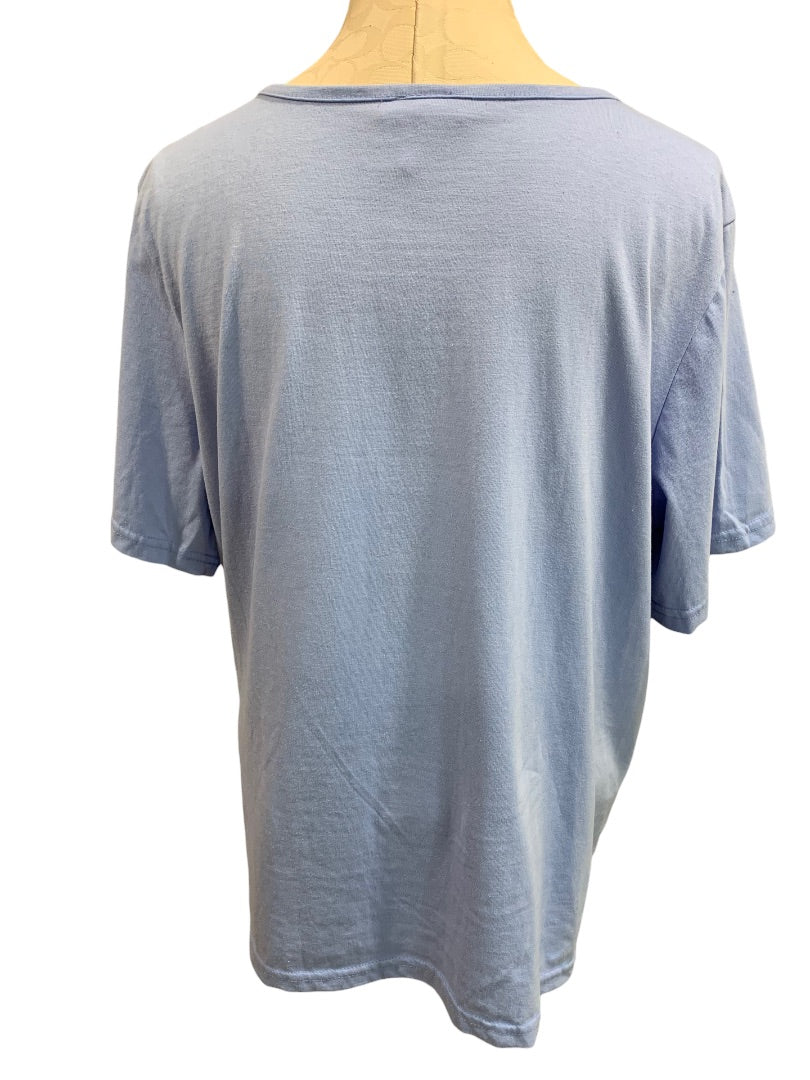 1X CW Classics Lavender Women's Scoop Neck Short Sleeve Tshirt 1990s Vintage
