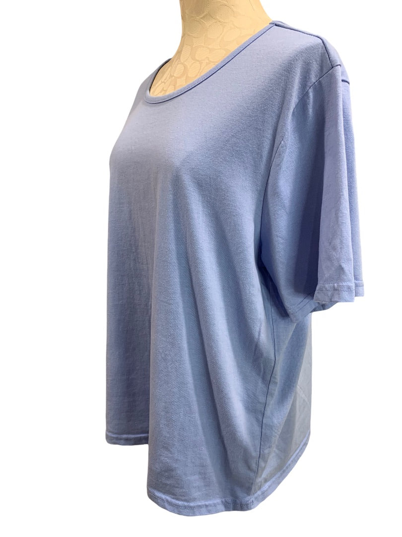 1X CW Classics Lavender Women's Scoop Neck Short Sleeve Tshirt 1990s Vintage