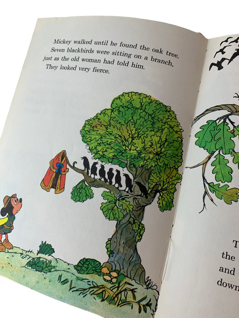 Walt Disney Productions 1975 Mickey and the Magic Cloak Wonderful World of Reading Book