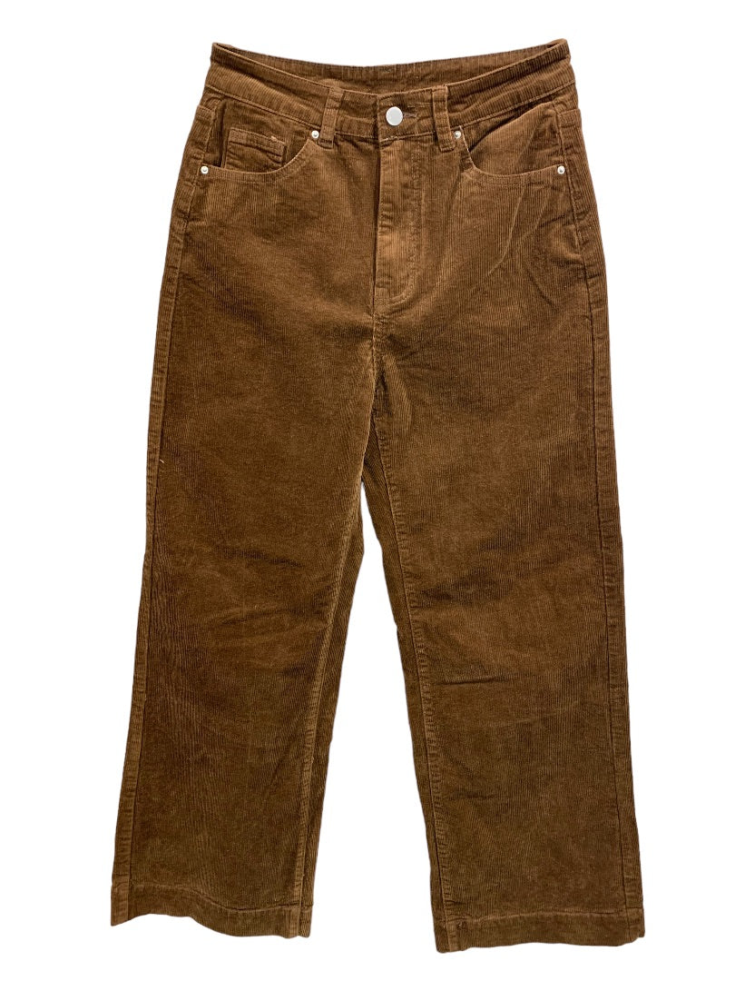 Medium Shein Women's Brown Corduroy Pants Wide Leg 30" Inseam