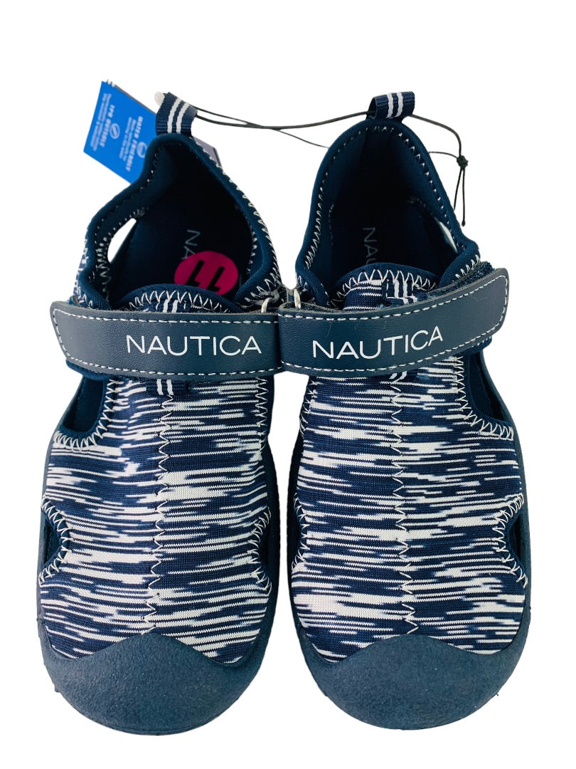 11 Nautica Kids New Bump Toe Water Shoes Sandals Kettle Gulf Navy Blue