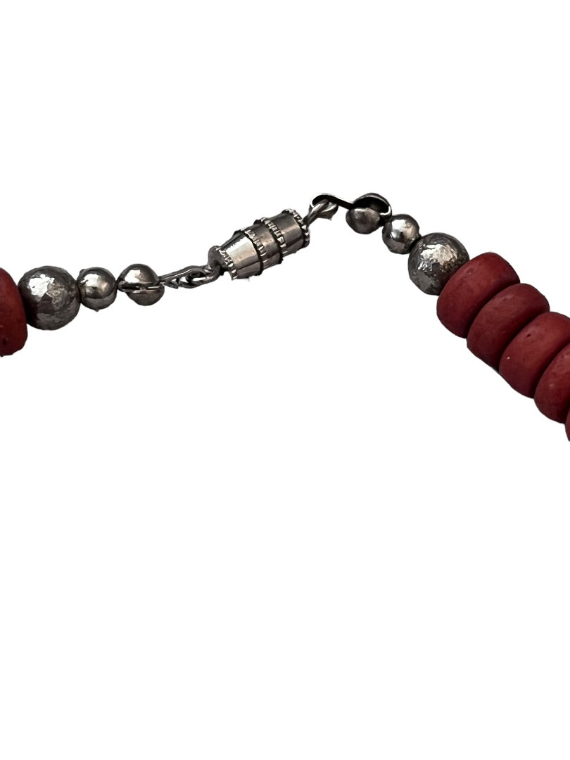 Wooden Beaded Necklace Twisted Multi-Bead Brown Black African Inspired