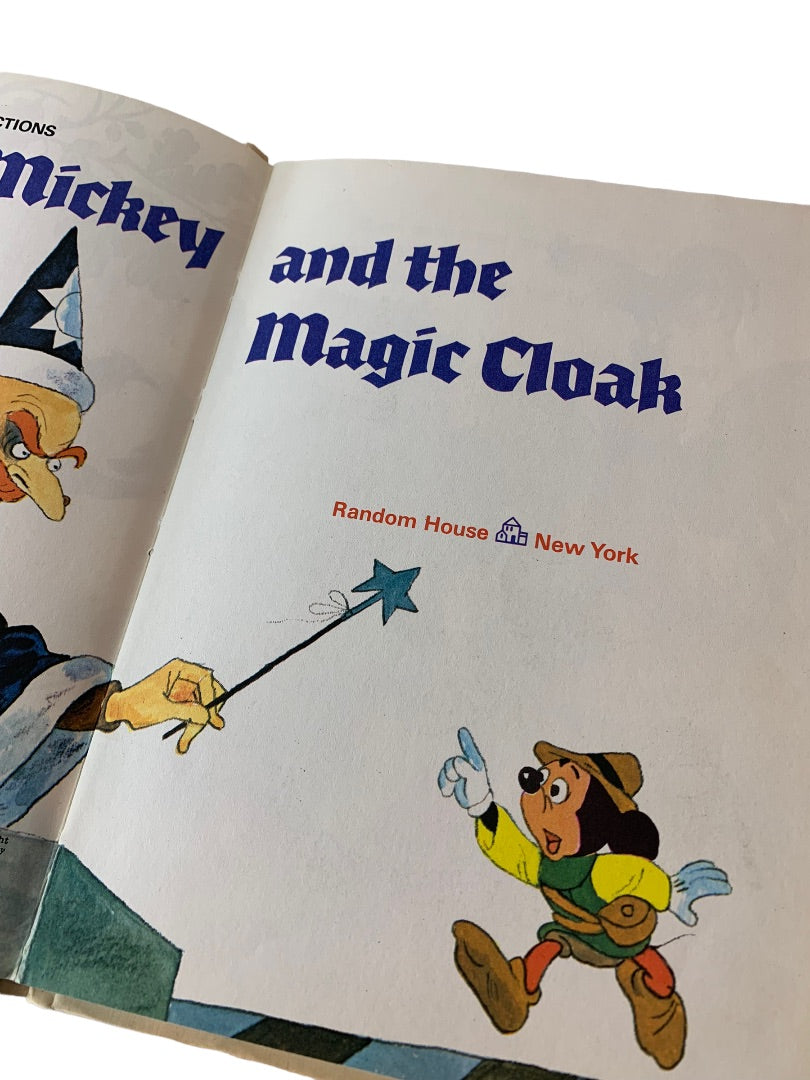 Walt Disney Productions 1975 Mickey and the Magic Cloak Wonderful World of Reading Book