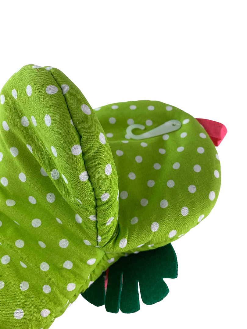 Ritz New Kitchen Friends Decorative Oven Mitt Flamingo Pink Green Polka Dots