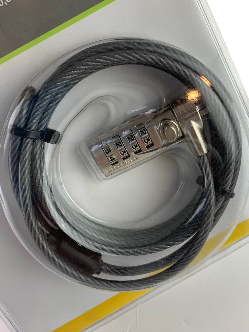 Targus Laptop Cable Lock Defcon CL 6.5ft long Combination Code Security Base